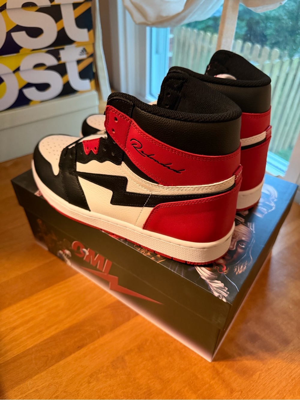 OMI in a Hellcat Reloaded Mens Size 13 BRAND NEW JORDAN 1 Bred Toe Retro